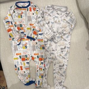 Magnetic Me Colorful and Nautical Kids Footies - 3-6 Mo